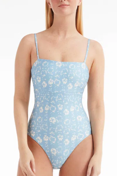 Hermoza Rosie One-piece Swimsuit In Sea In Blue
