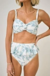 Hermoza Sabina High Waisted Swimwear Bottom In Blue