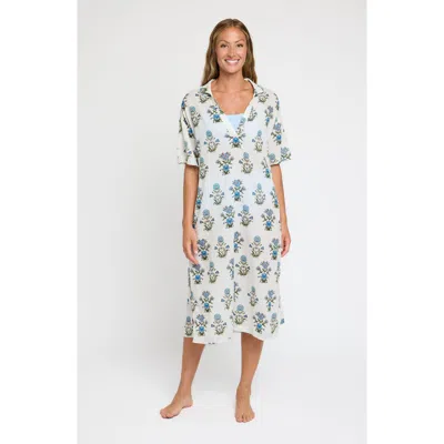 Hermoza Tiffany Midi Caftan Cover Up In Animal Print