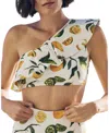 Hermoza Vanessa Ruffle Bikini Top In Multi