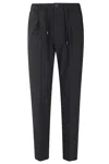 Herno Woven Pants In Black