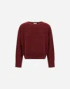 Herno 100% Wool Jumper In Burgundy