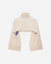 Herno Poncho In 100%�wool In Neutral