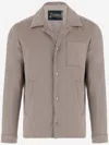 Herno Beige Microfiber Suede Jacket In Brown