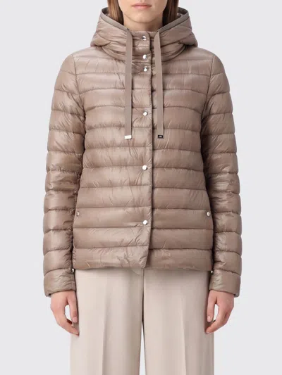 Herno Short Reversible Quilted Ultra-light Nylon Down Jacket In Brown