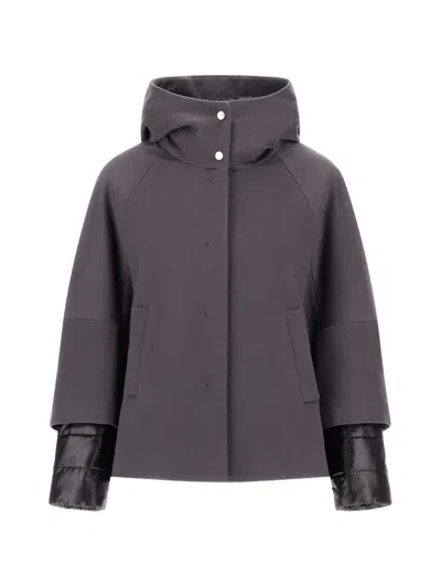 Herno Nylon Ultralight Cape In 그레이