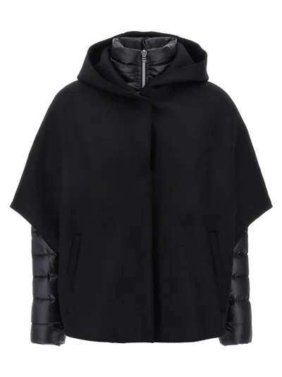 Herno Resort Hood In Ultralight Wool And Nylon In Multi