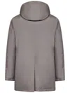 Herno Man Puffer Light Grey Size 42 Polyester In Grey