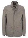 Herno 2-layer Goretex Laminar Blazer In Turtledove