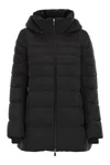 Herno 2-layer Hooded Down Jacket In Black