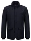 Herno Laminar Blazer In 2 Layers Gore-tex In Blue