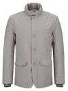Herno Laminar Blazer In 2 Layers Gore-tex In Grey