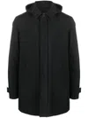 Herno 2-layered Carcoat With Gore-tex Membrane In Black