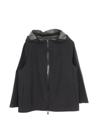 Pre-owned Herno 2020s Laminar Gore-tex Hooded Jacket In Black