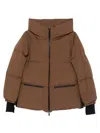 Herno 2layers Hooded Short Down Jacket Clothing In Brown