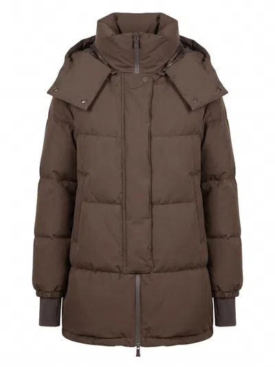 Herno `2layers` Padded Jacket In Brown