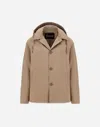 Herno 3-layer Compact Jacket In Dove Grey