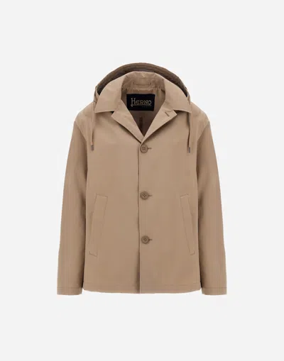 Herno 3-layer Compact Jacket In Dove Grey