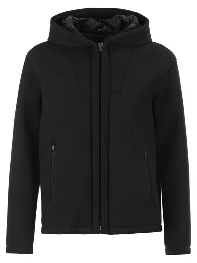 Herno Three-layer Water-repellent Jacket In Black