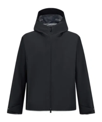 Herno 3l Gore-tex Hooded Zip-up Parka In Purple