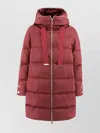 Herno A-line Down Jacket Fixed Hood In Pink