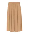 Herno A-line Midi Skirt In Brown