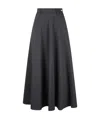 Herno Jersey Wool Skirt In Black