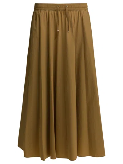 Herno A-line Midi Skirt Skirts Brown