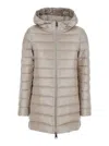 Herno Resort A-shape Jacket In Nylon Ultralight In Neutral