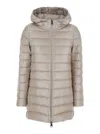 Herno Resort A-shape Jacket In Nylon Ultralight In Neutral