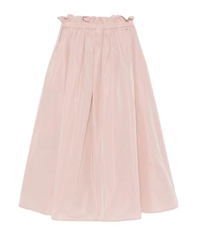 HERNO HERNO A-LINE ELASTIC WAIST MIDI SKIRT