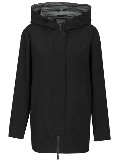Herno A-shape 3/4 Jacket 2 Layer Windstopper Nylon Jackets Black