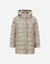 Herno Down Jacket In Nylon In Chantilly