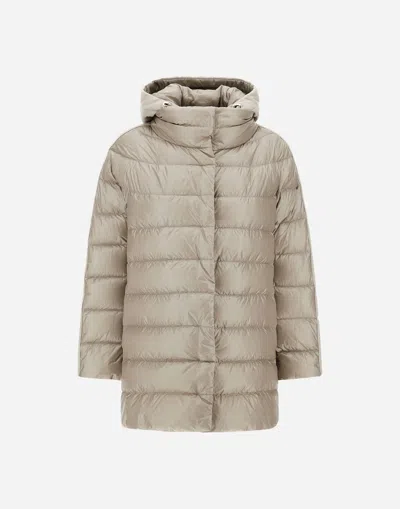 HERNO A-SHAPE JACKET IN NYLON ULTRALIGHT, CASHMERE AND SILK