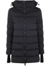 Herno A-shape Chamoix Down Jacket In Black Espresso