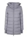 Herno A-shape Chamoix Down Jacket Clothing In Grey