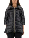 Herno A-shape Cleofe Jacket In Black