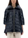 Herno A-shape Cleofe Jacket In Black