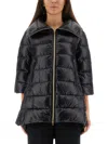 Herno A-shape Cleofe Jacket In Black