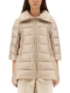 Herno A-shape Cleofe Jacket In Neutral