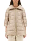 Herno A-shape Cleofe Jacket In Neutral