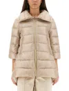 Herno A-shape Cleofe Jacket In Neutral