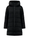 Herno Black Polyester Down Jacket In Black