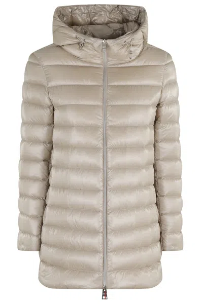 Herno A-shape Down Jacket In Gray
