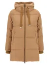 Shop Herno A-shape Down Jacket In Beige