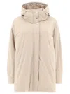 Herno A-shape Jacket In Beige
