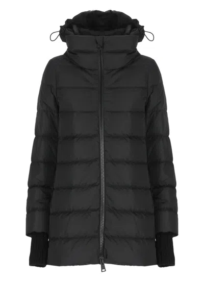 Herno A-shape Down Jacket In Black