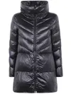 Herno A-shape Down Jacket In Black