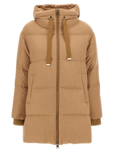 Herno A-shape Down Jacket In Brown