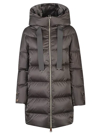 Herno A-shape Down Jacket In Brown